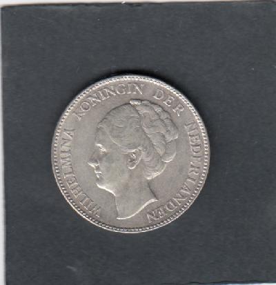 Beschrijving: 1 Gulden WILHELMINA 